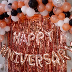 Rose Gold Anniversary Decoration