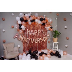 Rose Gold Anniversary Decoration