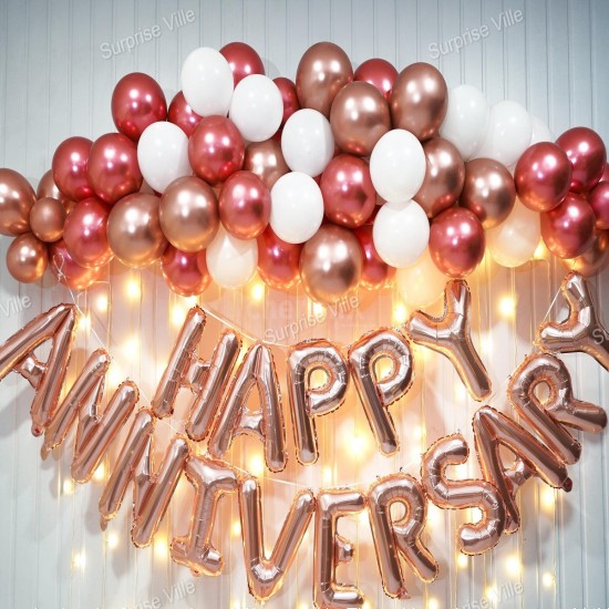 Semi Rose Gold Anniversary Decor Semi Rose Gold Anniversary Decor