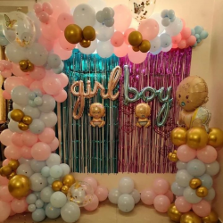 Pastel Balloons Baby Shower Decor