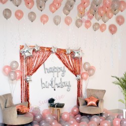 Rose Gold Birthday Decoration 