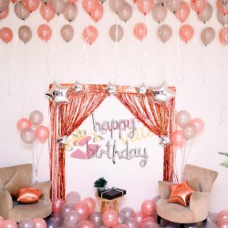 Rose Gold Birthday Decoration 