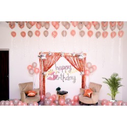 Rose Gold Birthday Decoration 