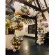 Golden and White Birthday Decoration Golden and White Birthday Decoration