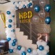 Blue and White Birthday Decorration Blue and White Birthday Decorration