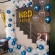 Blue and White Birthday Decorration Blue and White Birthday Decorration