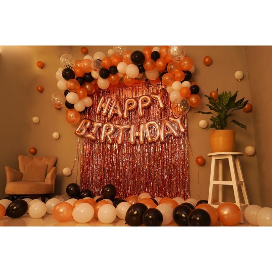 Rose Gold Birthday Theme Decoration 