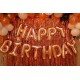 Rose Gold Birthday Theme Decoration 