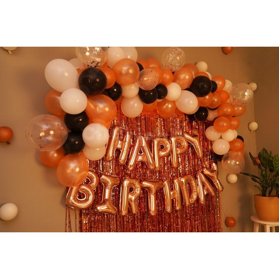 Rose Gold Birthday Theme Decoration 