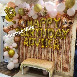 Rose Gold and Golden Decoration