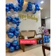 Blue and Silver Birthday Decoration