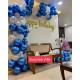 Blue and Silver Birthday Decoration Blue and Silver Birthday Decoration
