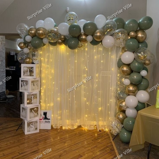 Golden and Green Arch Decor Golden and Green Arch Decor