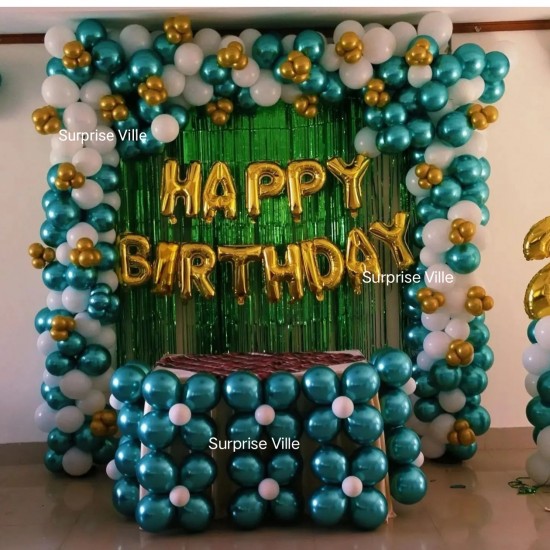 Green Chrome Wall Arch Green Chrome Wall Arch
