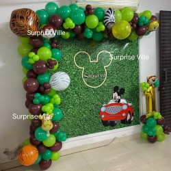 2 Birthday Decoration with Animal Face