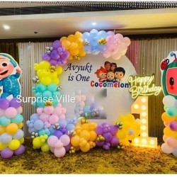 Cocomeleom Ring Birthday Decoration