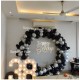 Ring Setup With Chrome Balloons Ring Setup With Chrome Balloons
