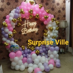 Pastel Pink and Purple Ring Decoration