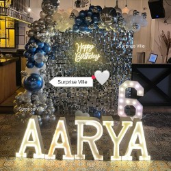 Blue and Silver Theme Sequin