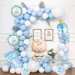 Pastel Welcome Baby Boy Decor