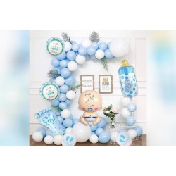 Pastel Welcome Baby Boy Decor