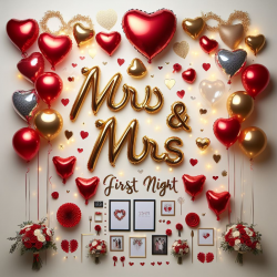 Mr And Mrs First Night Decor