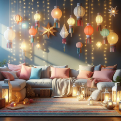 Colourful Lantern Decor