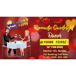 Romantic Candle Light Dinner At Sector 63 Barbeque On Valentine Day 14th Feb 2022 
